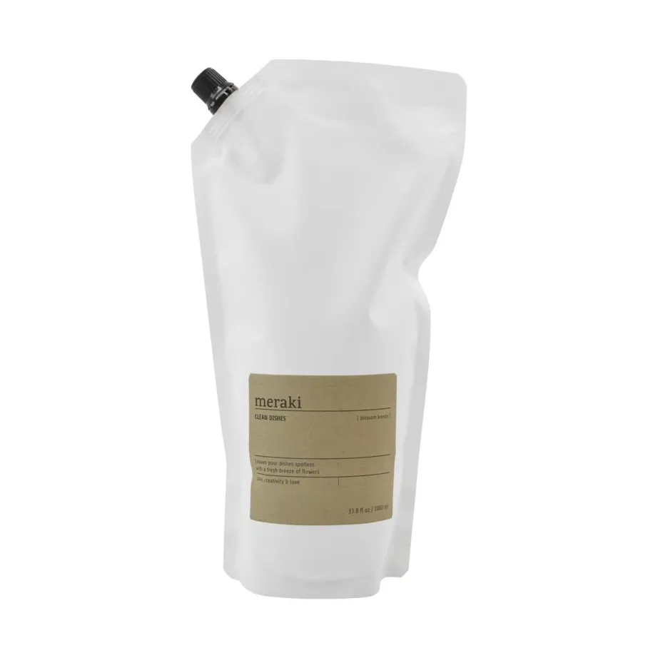 Meraki Recharge de liquide vaisselle Meraki 1000 ml Brise florale