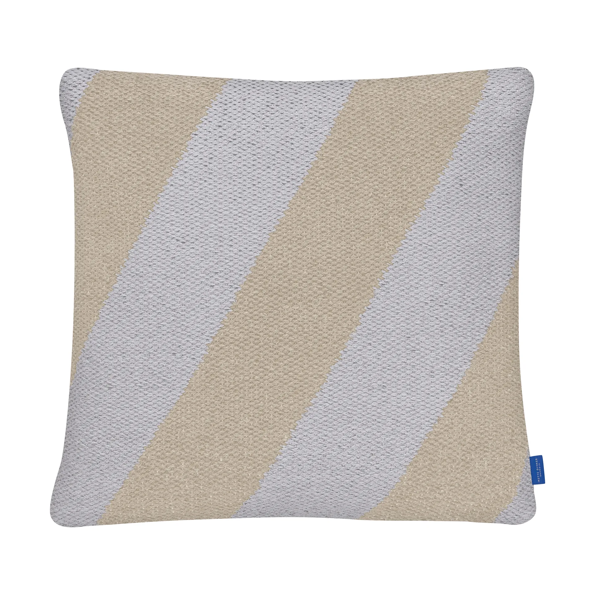 Mette Ditmer Housse de coussin Across Kelim Light grey, cm