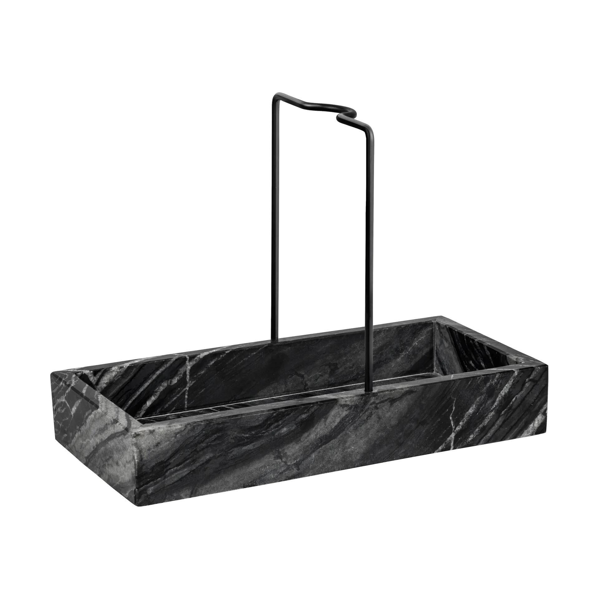 Mette Ditmer Marble opvaskesæt 12x23,5 cm Black-grey