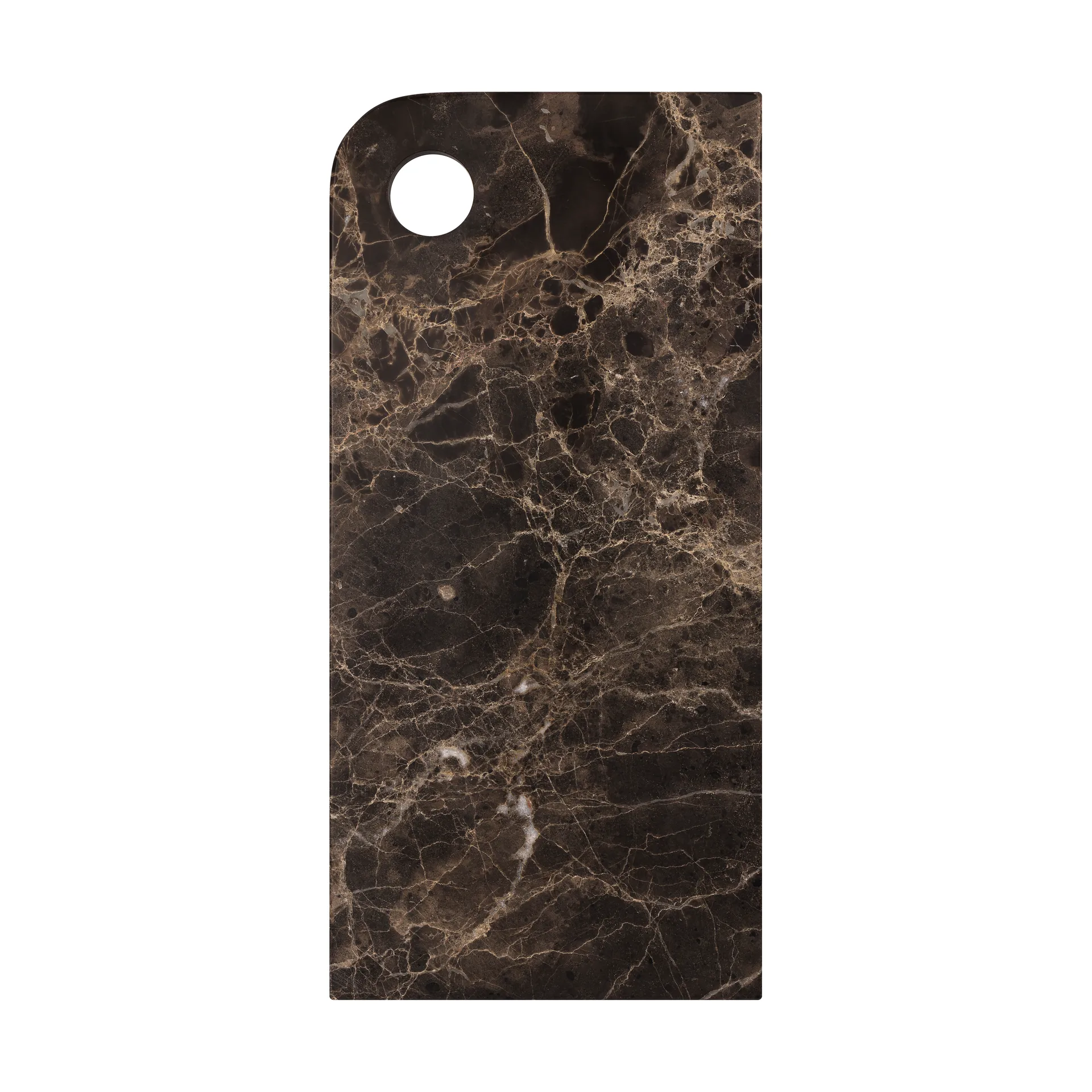 Mette Ditmer Marble serveringsbakke large 18x38 cm Brown