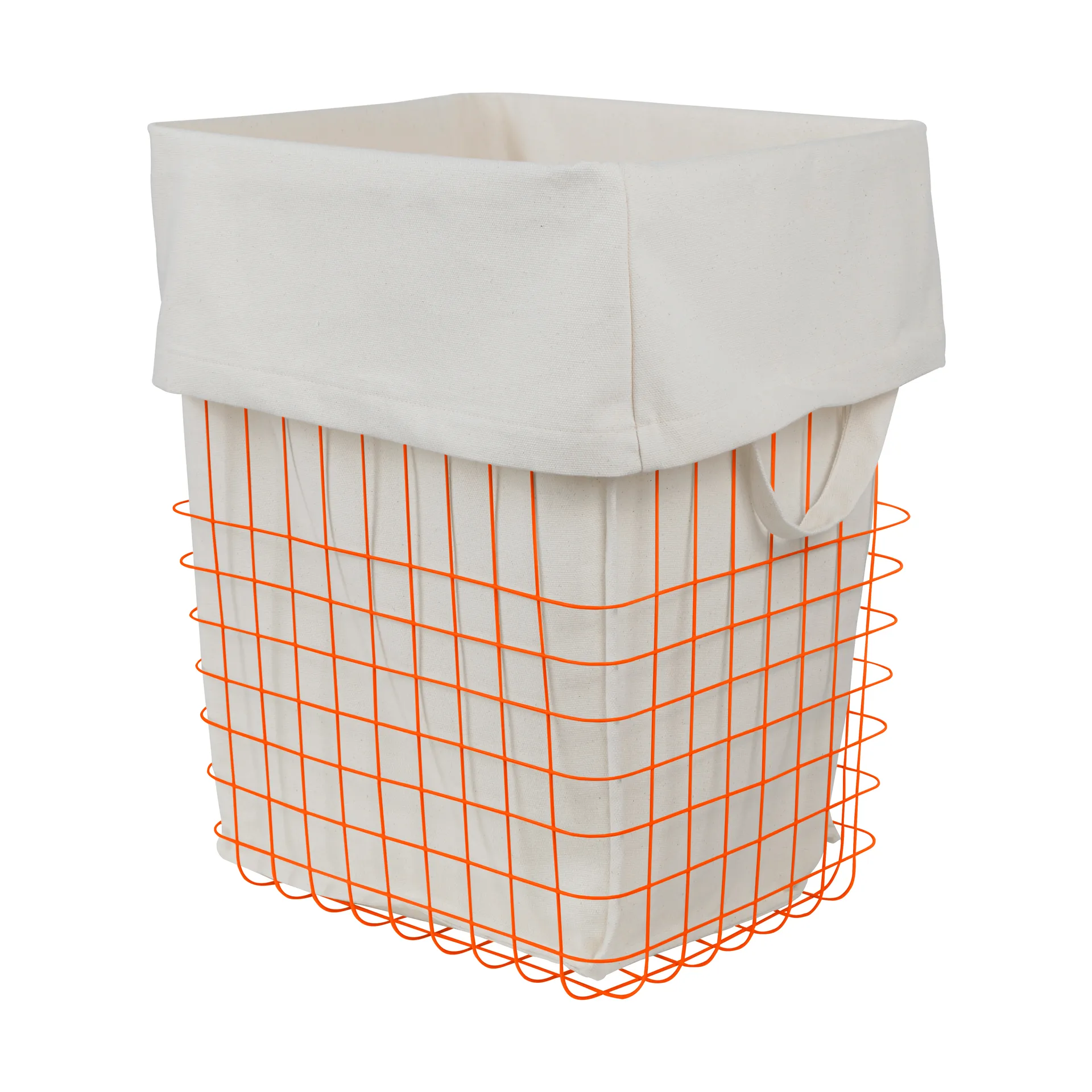 Mette Ditmer Panier de rangement Store-it avec sac en coton, large Orange