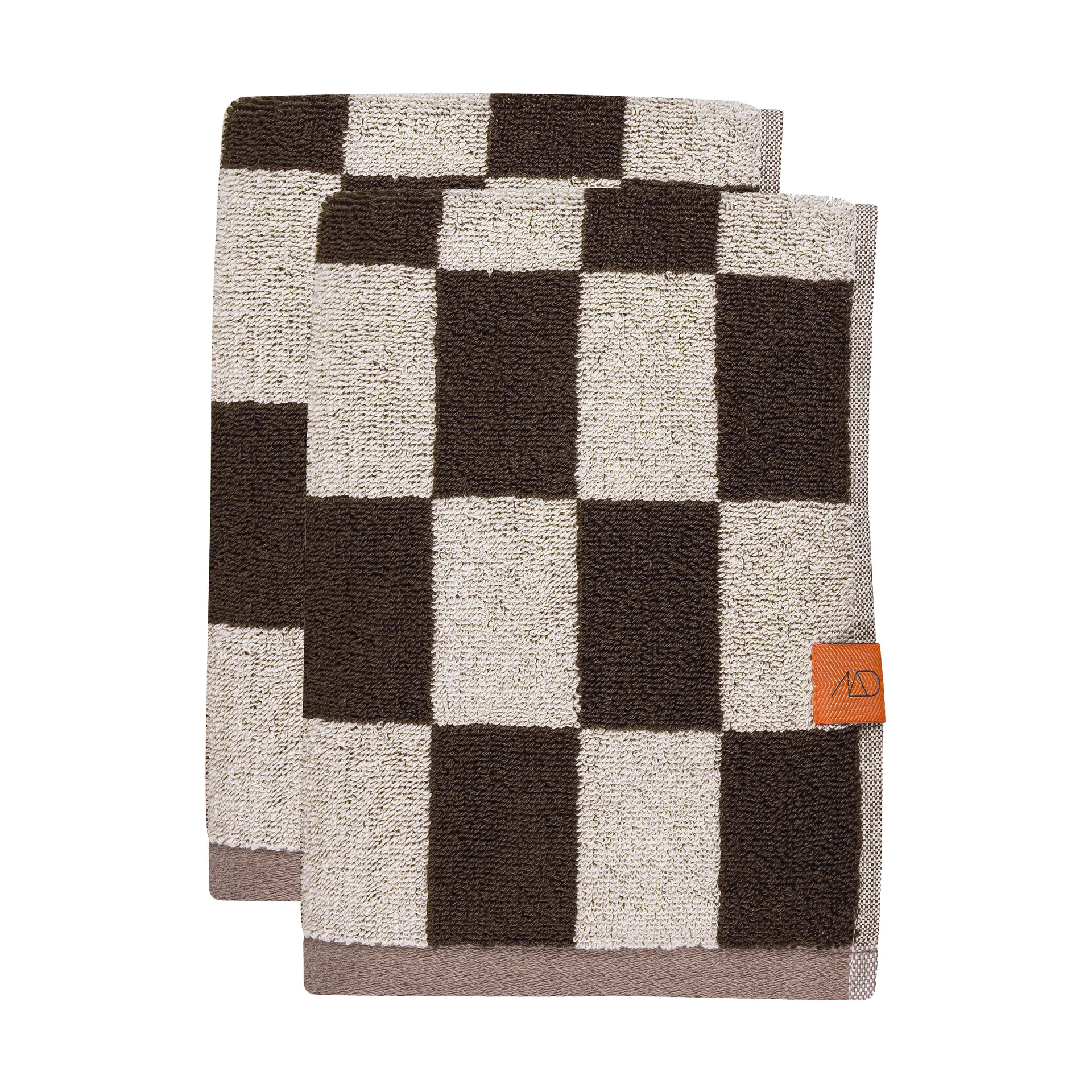 Mette Ditmer Serviette Retro Chocolate, cm, lot de 2