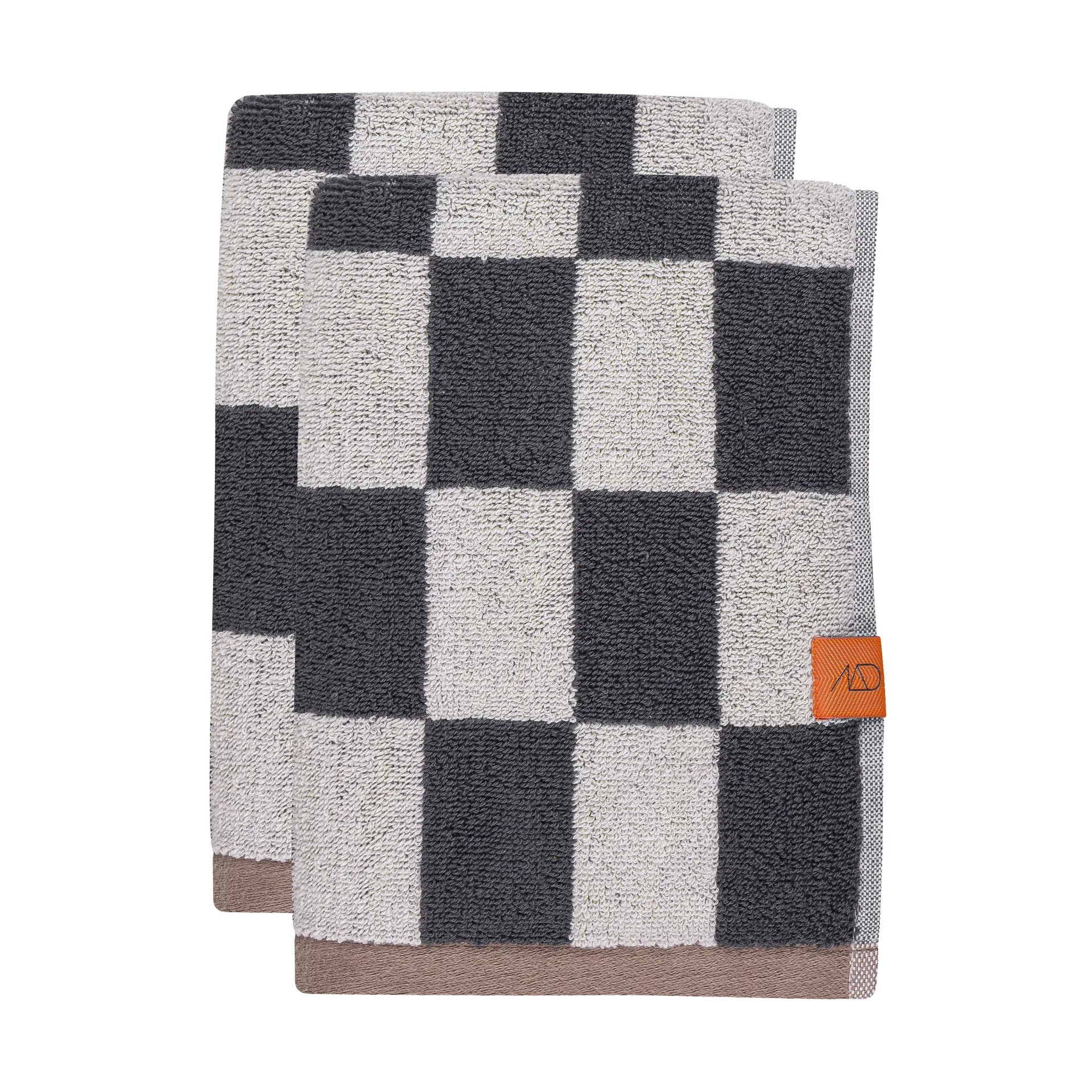 Mette Ditmer Serviette Retro Dark grey, cm, lot de 2