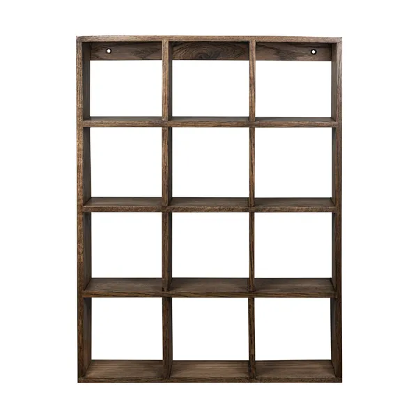 Showcase vägghylla 40x53 cm, Dark oiled oak