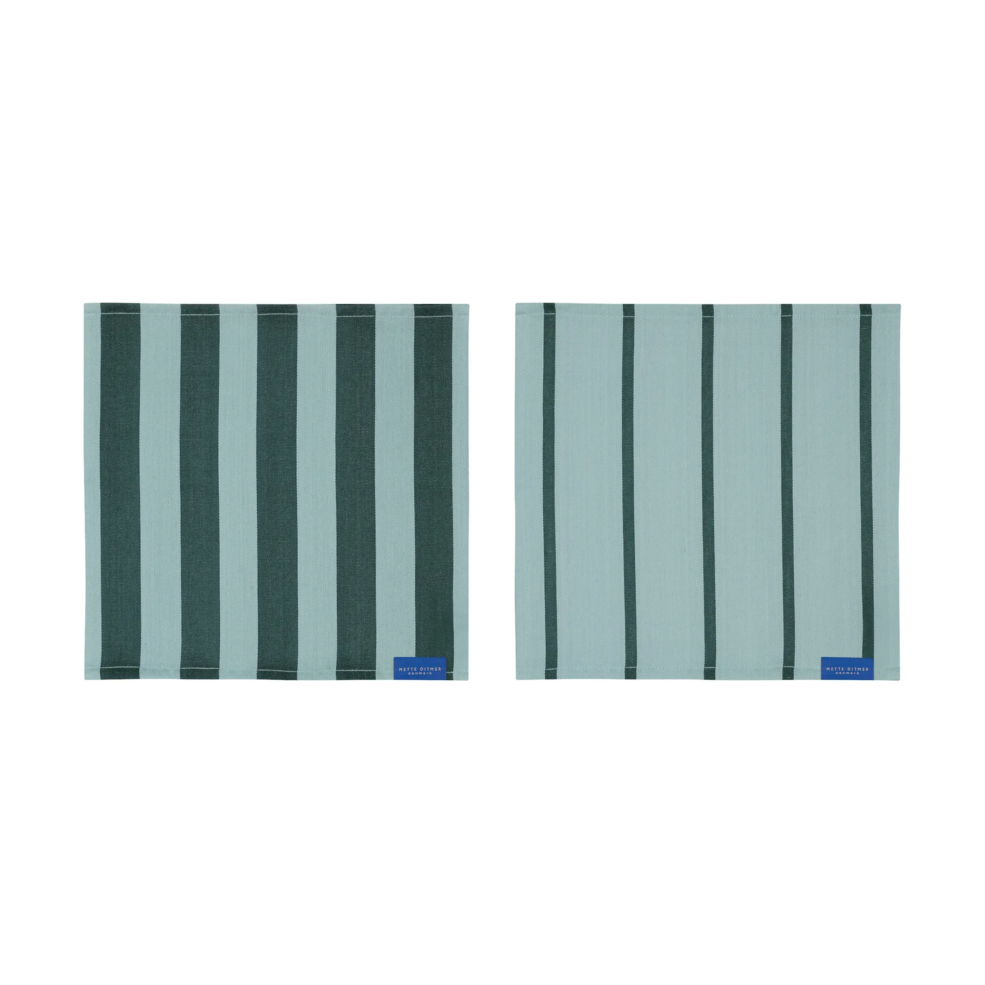 Mette Ditmer Stripes karklud 33x33 cm 2-pak Mint