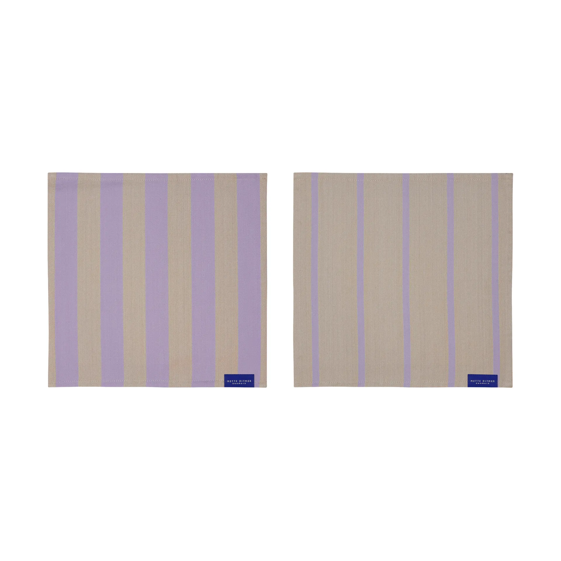 Mette Ditmer Stripes karklud 33x33 cm 2-pak Sand