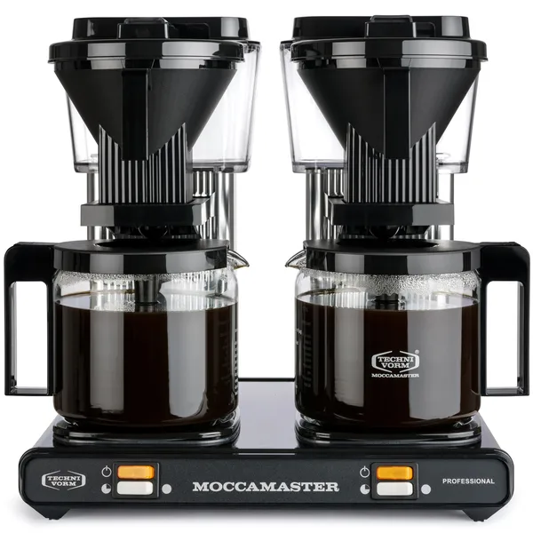 Professional dubbel moccamaster 2,5 L, Svart