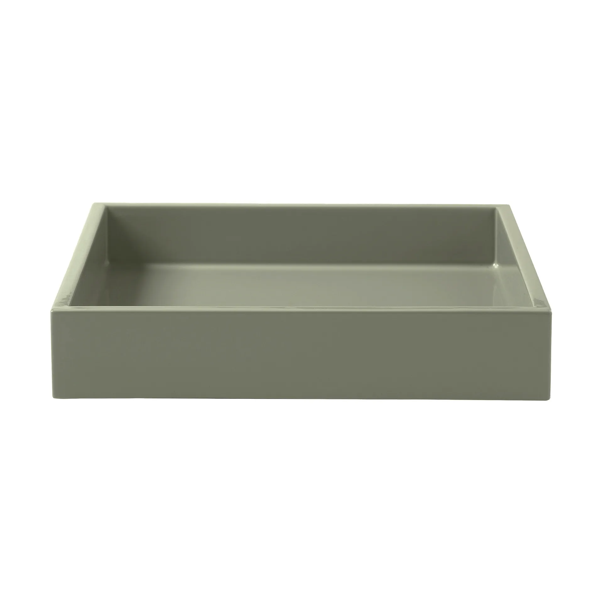 Mojoo Plateau de décoration laqué Lux ,5 cm Sage
