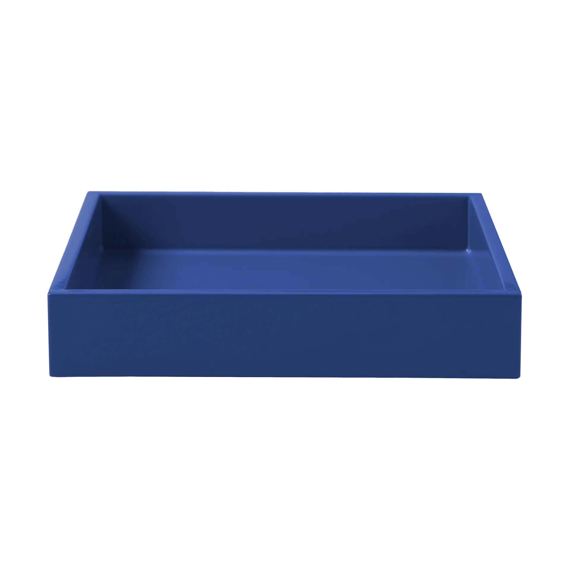 Mojoo Plateau de décoration laqué Lux ,5 cm Ultramarin