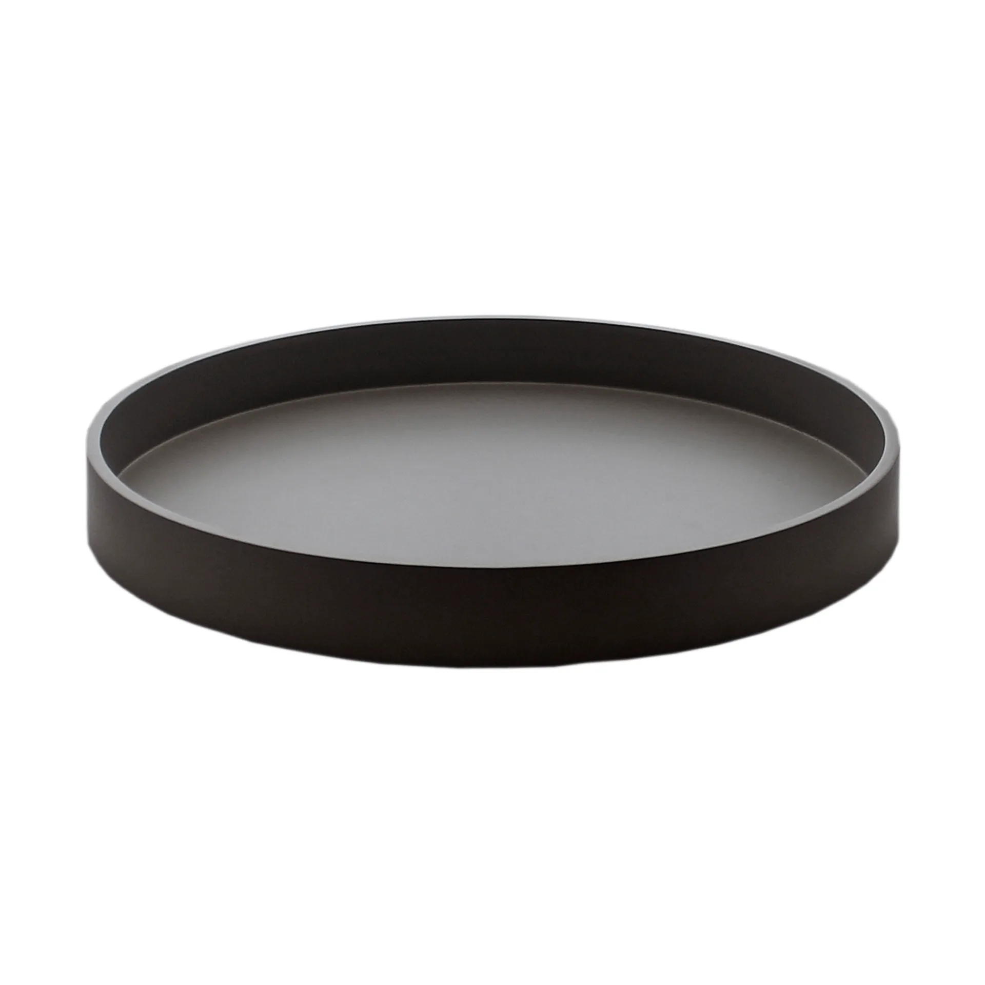 Mojoo Plateau de décoration laqué Matt Ø30x4 cm Black