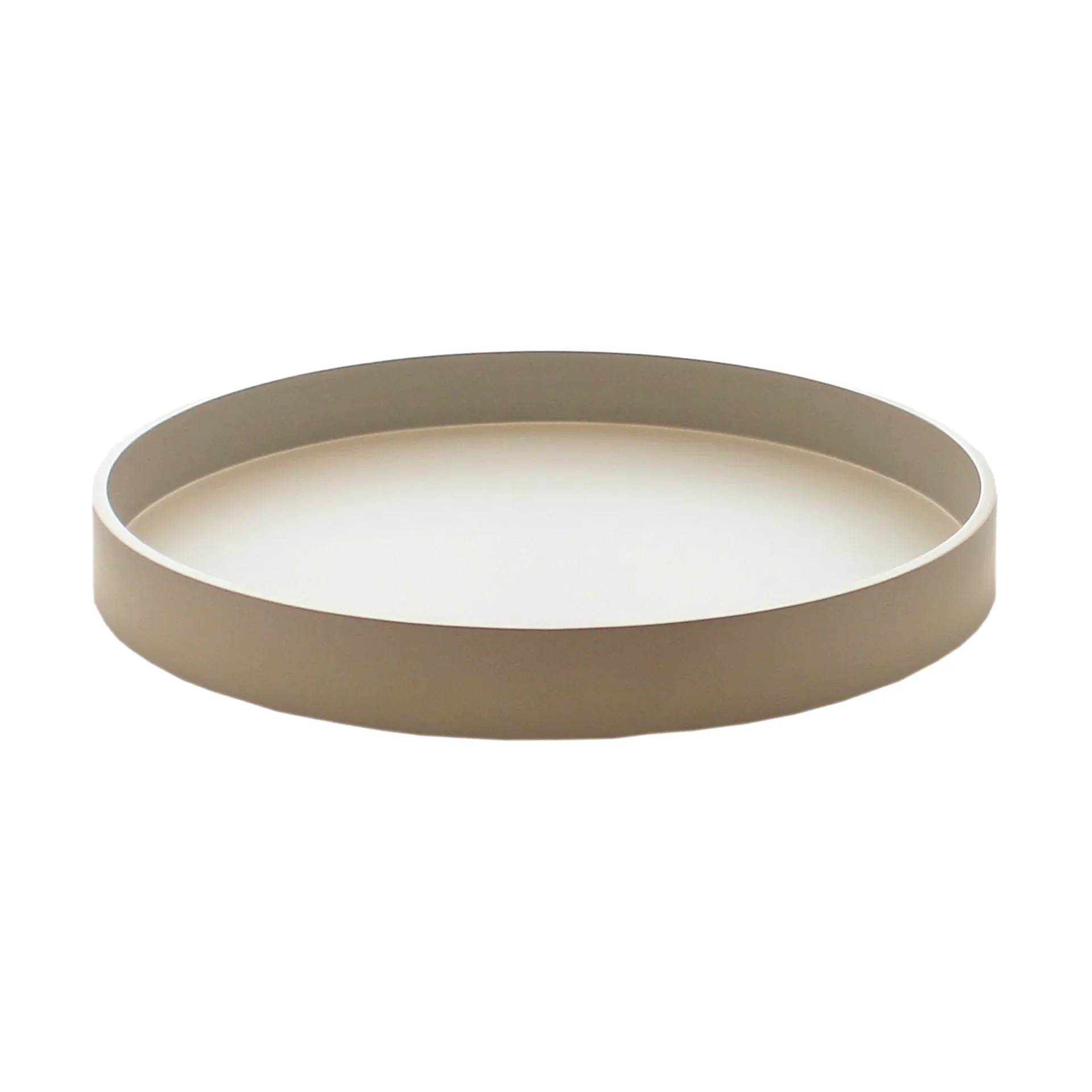 Mojoo Plateau de décoration laqué Matt Ø30x4 cm Fawn