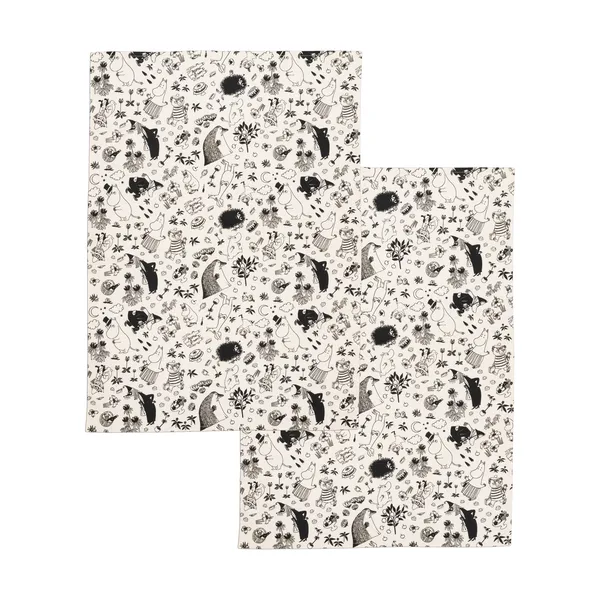 Mumin kökshandduk 50x70 cm 2-pack, Off