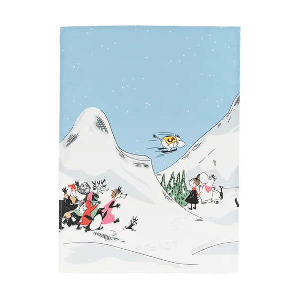 Mumin kökshandduk Backhoppning, 50x70 cm