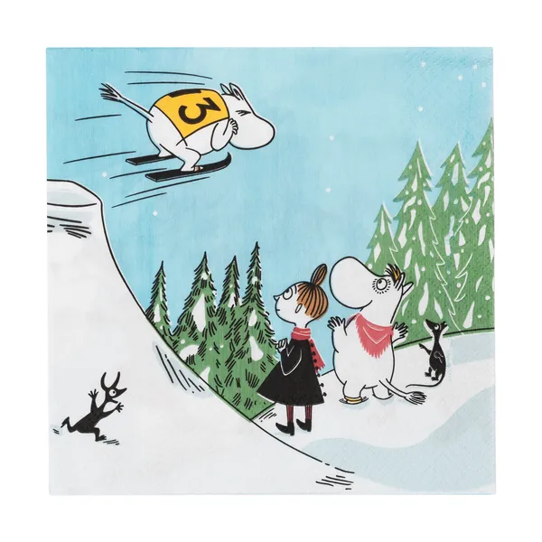 Mumin pappersservett 33x33 cm, Backhoppning
