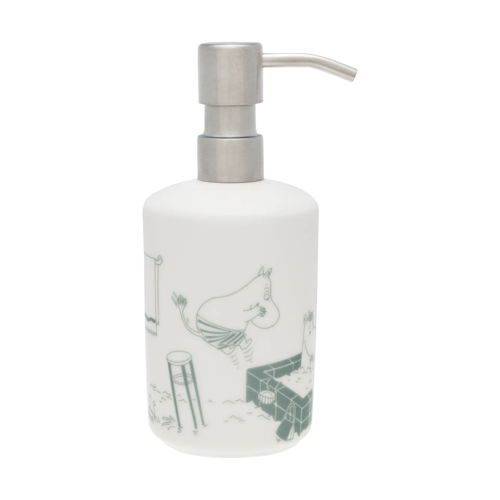 Moomin Arabia Pompe à savon Mumin Bain vert-blanc