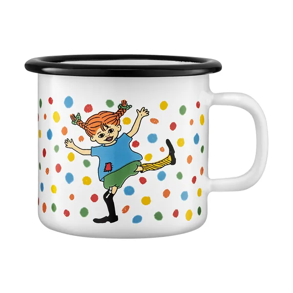 Pippi emaljmugg 2,5 dl, Hoppsansa