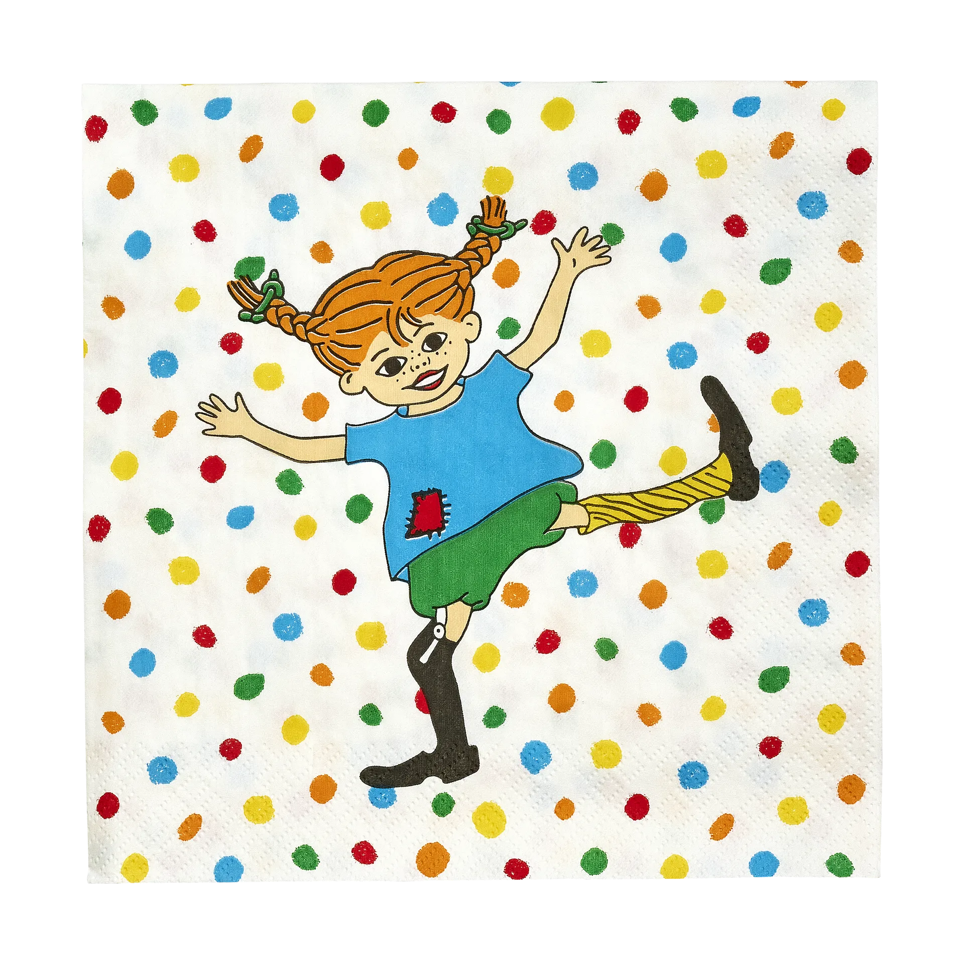 Muurla Serviettes Pippi cm, lot de 20 Hoppsansa