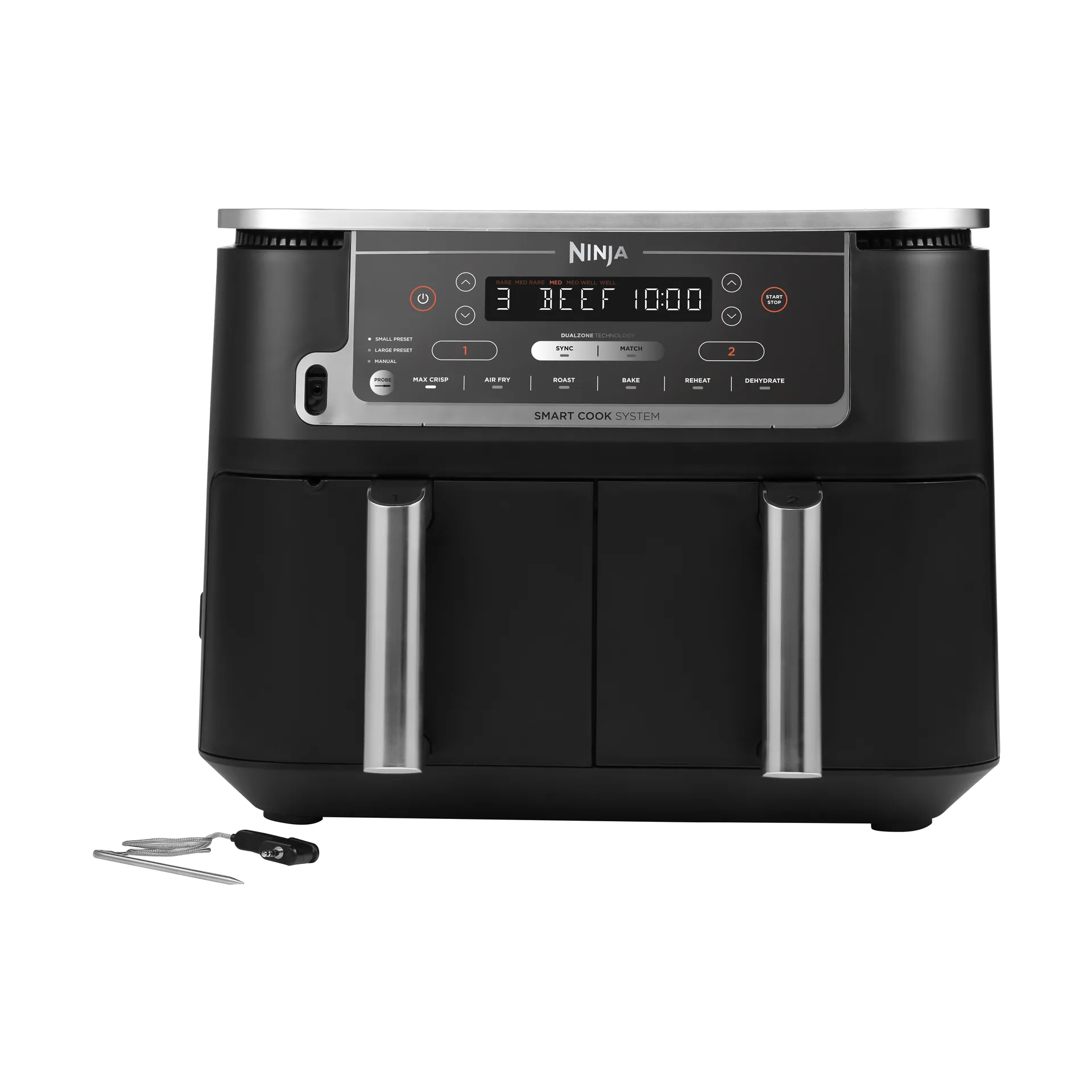 Ninja Foodi Max Dual Zone AF451EU – Smart Cook System luftfryser – 9,5 l