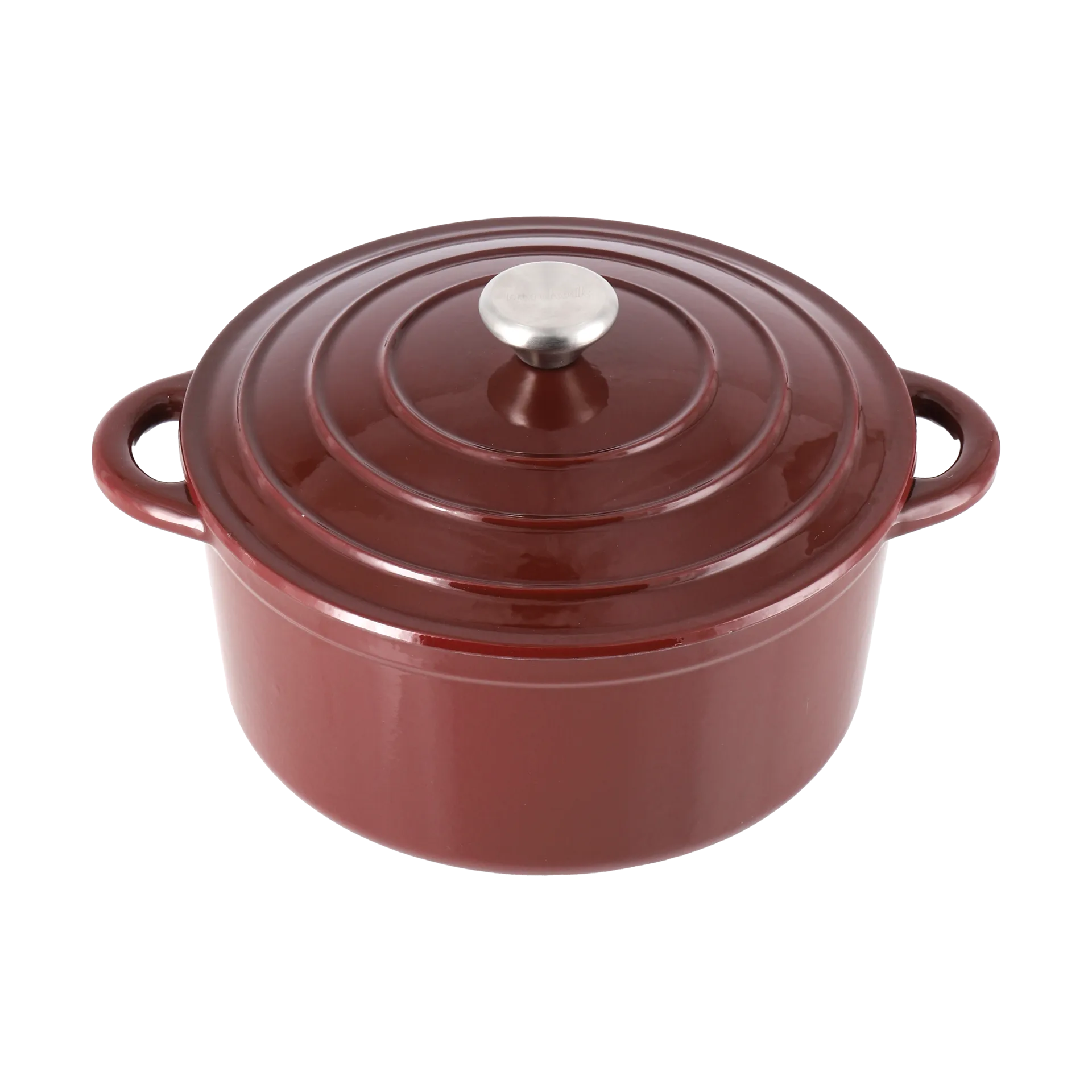 Nordwik Nordwik gjutj&auml;rnsgryta rund 5 l Burgundy