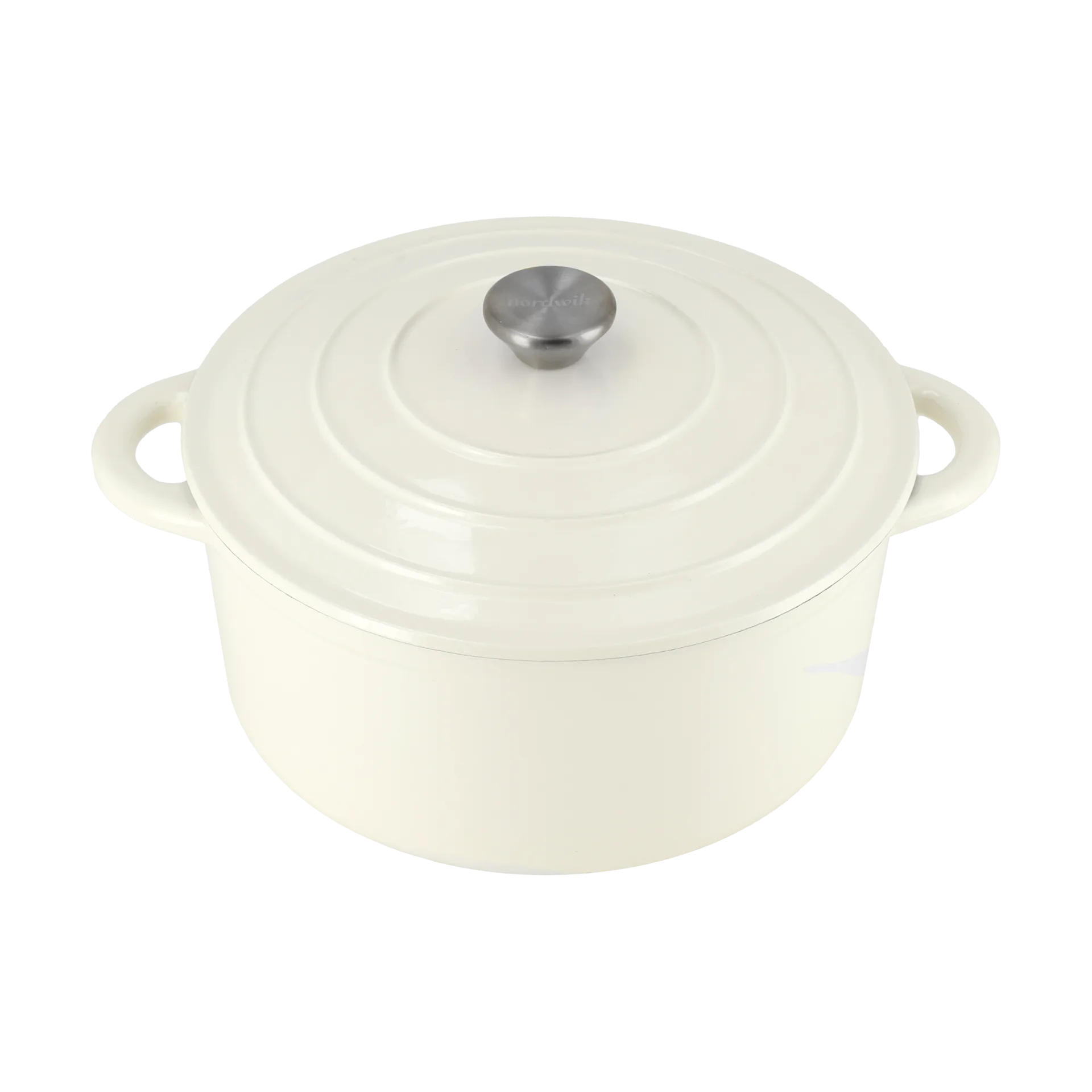 Nordwik Nordwik støbejernsgryde rund 5 l Creme