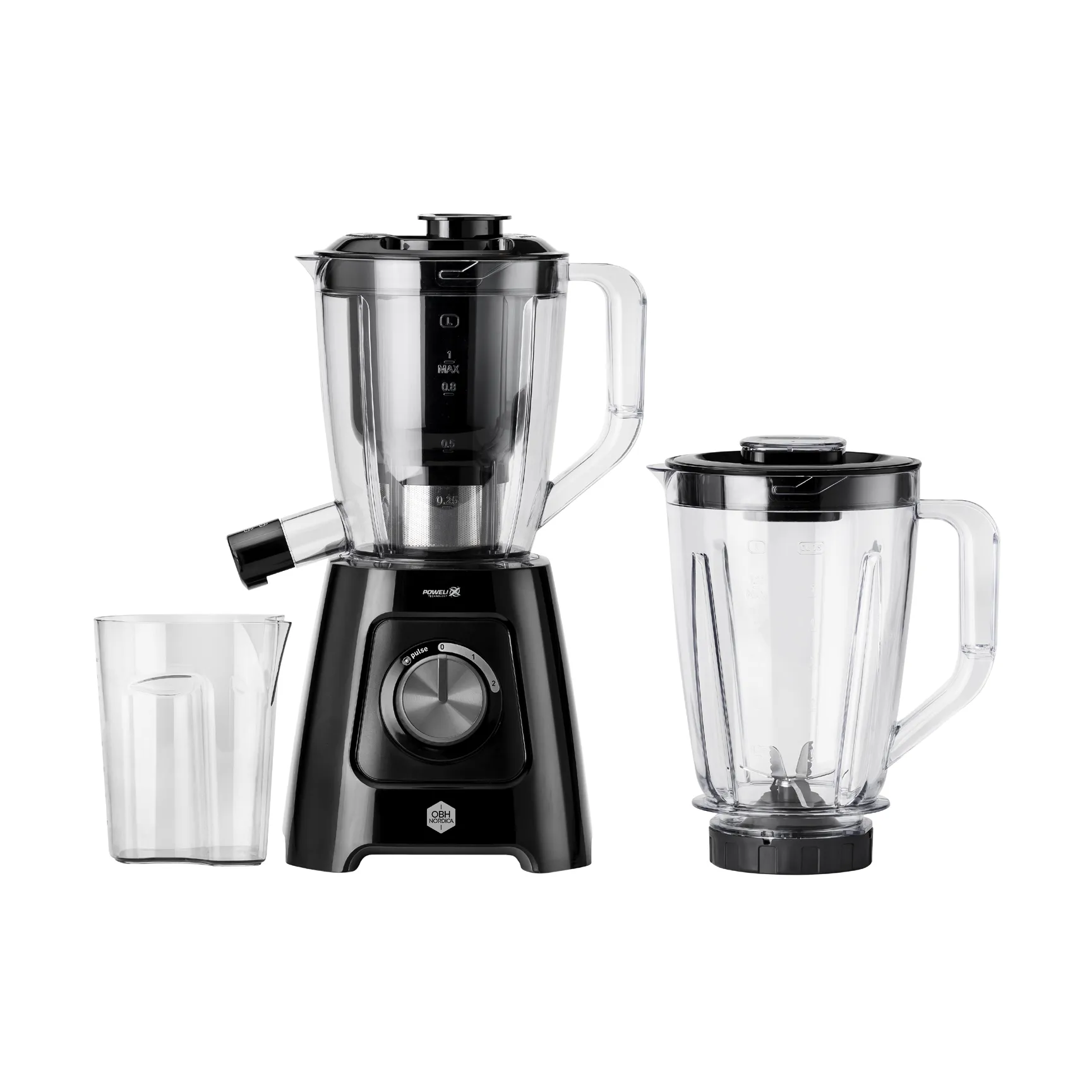 OBH Nordica Blendforce LH42Q8S0 2-in-1 blender & juicemaskine Sort