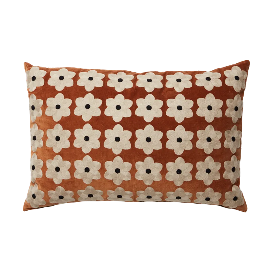Olsson & Jensen Housse de coussin Daisy cm Rouille