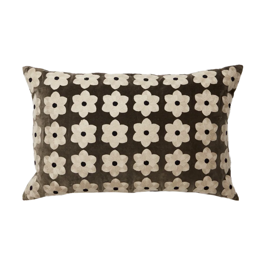 Olsson & Jensen Housse de coussin Daisy cm Taupe