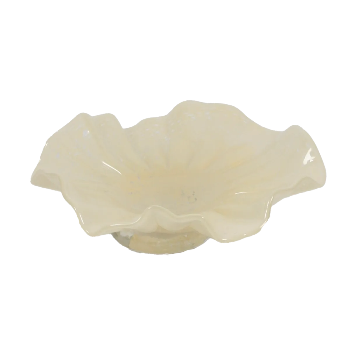 Olsson & Jensen Loa skål på fod 22 cm Vanilje