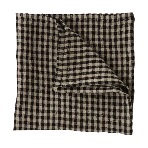 Olsson & Jensen Serviette en lin Vipa cm Noir-sable