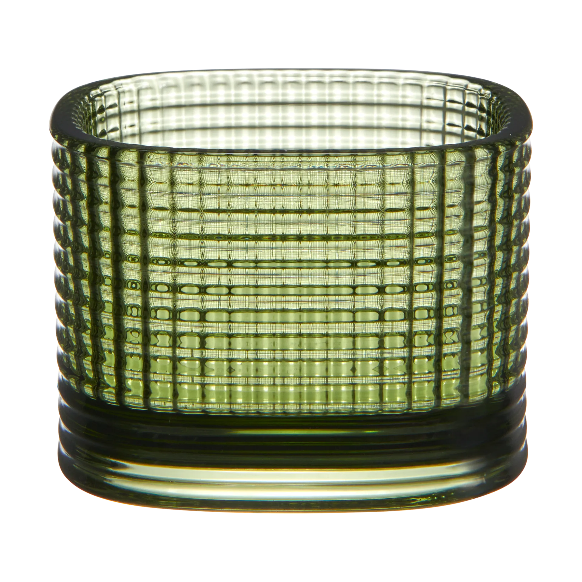 Orrefors Magica fyrfadsstage super circle 5 cm Grøn billede