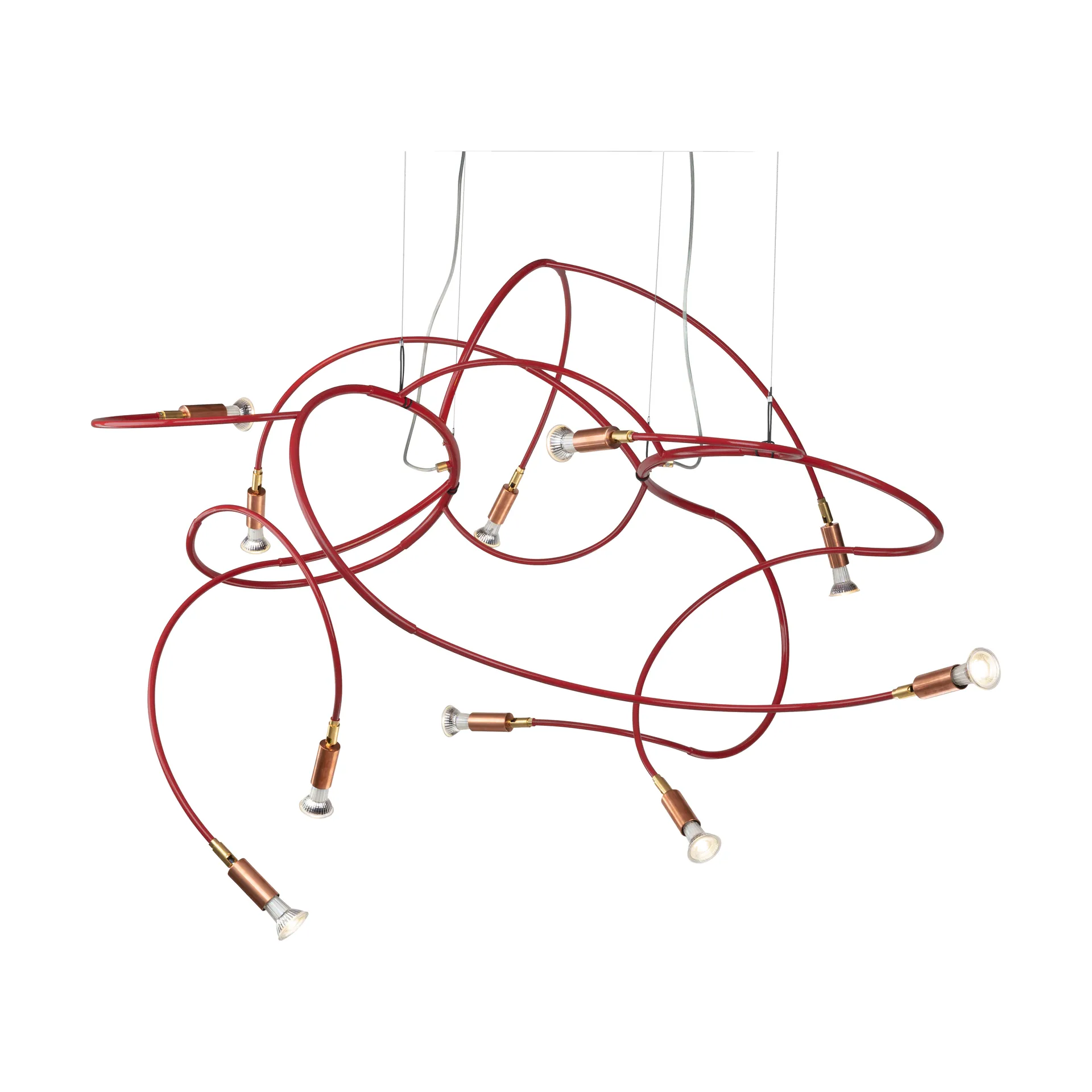Örsjö Belysning Suspension Andromeda Acier rouge