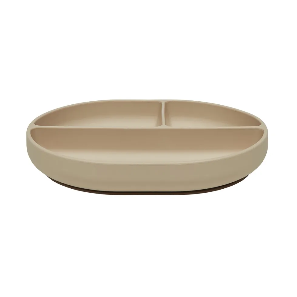 OYOY Enkei suction børnetallerken Beige