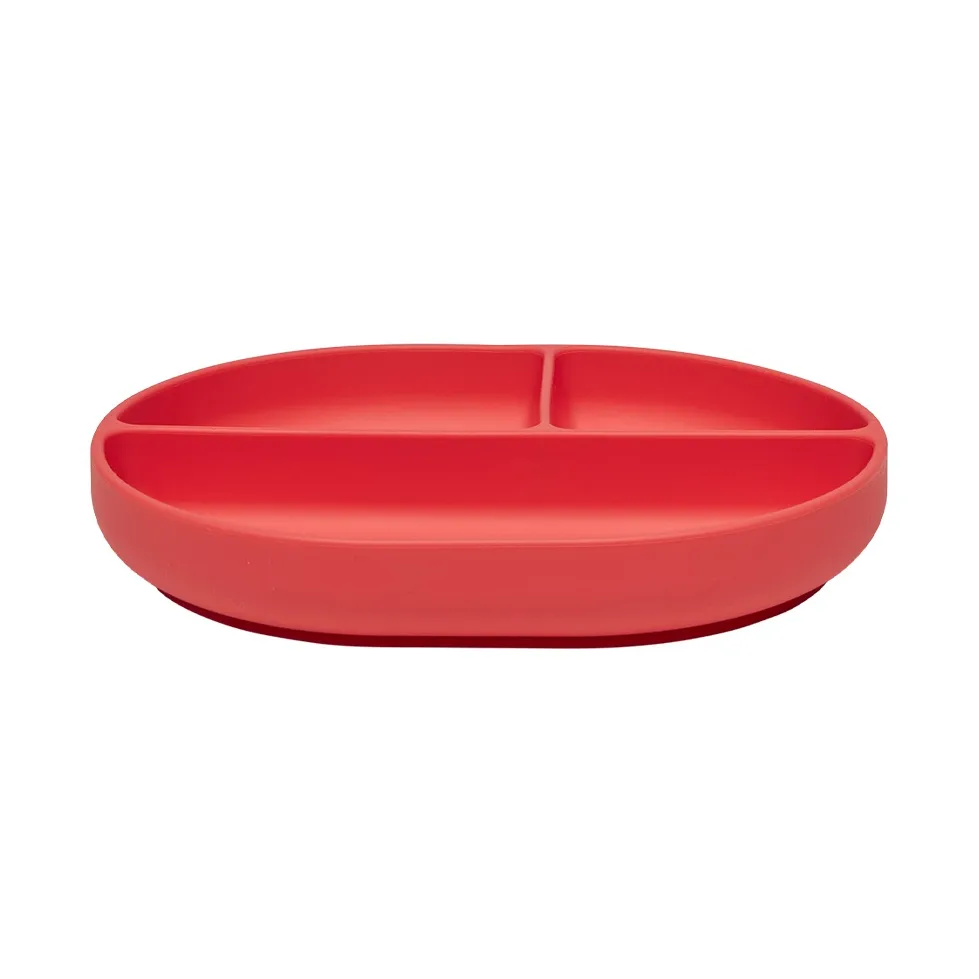 OYOY Tallerken - Enkei Suction - Silikone - Cherry Red
