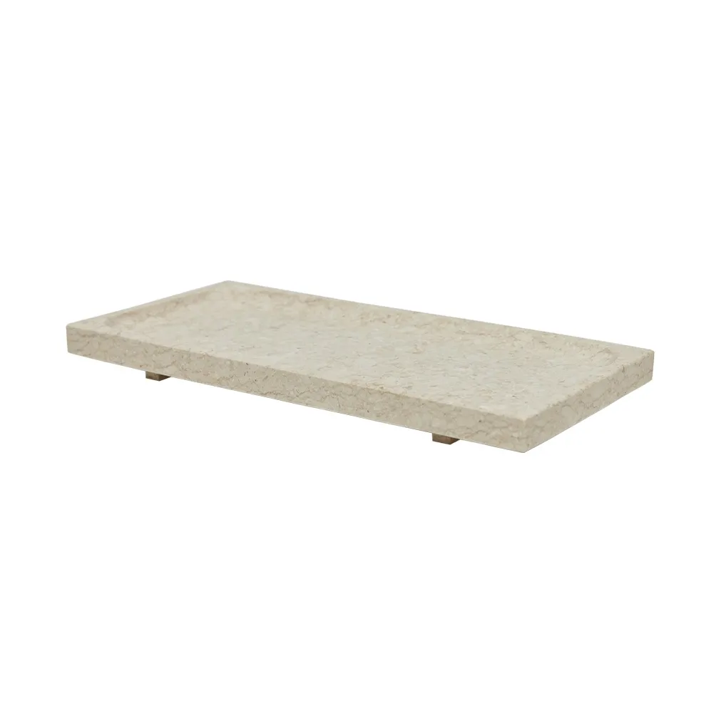 OYOY Plateau en marbre Savi cm Beige