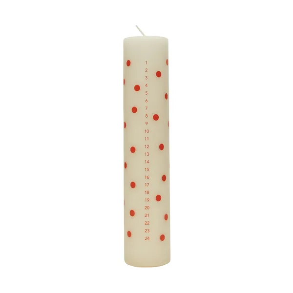 Polka kalenderljus, Offwhite