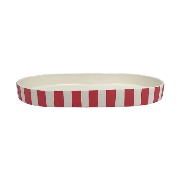 Toppu oval dekorationsbricka, Cherry