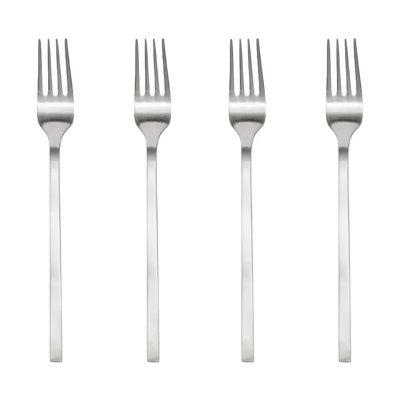 OYOY Yuka gaffel 4-pak Brushed Steel