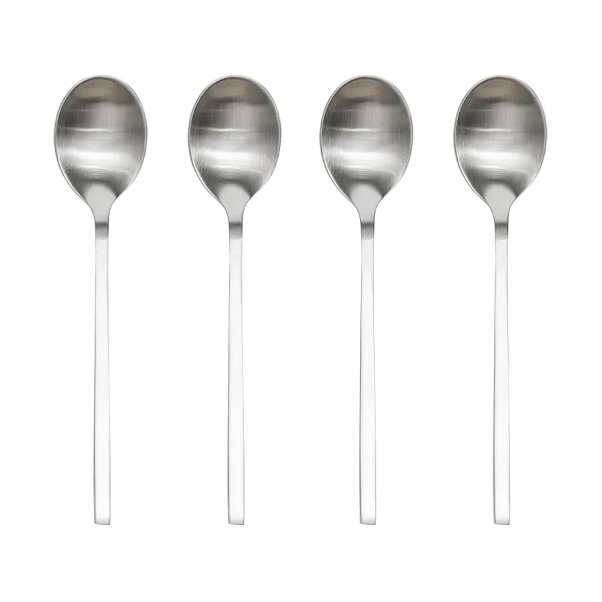 OYOY Yuka ske 4-pak Brushed Steel