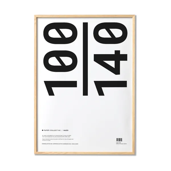 Paper Collective ram plexiglas-ask, 100x140 cm