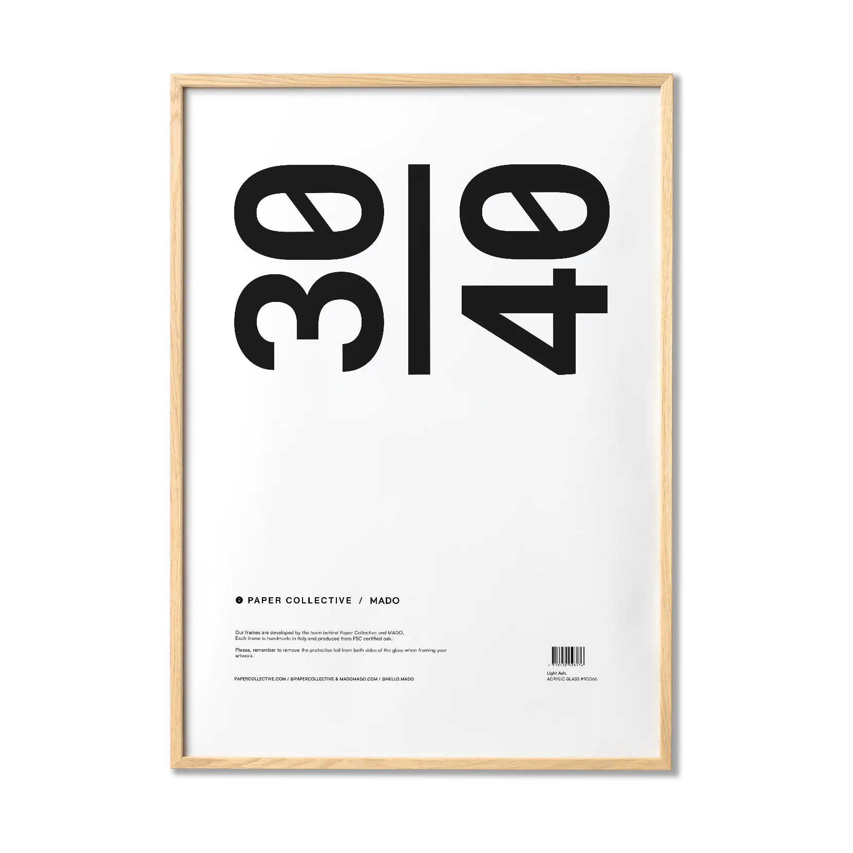 Paper Collective Paper Collective ramme plexiglas-ask 30x40 cm