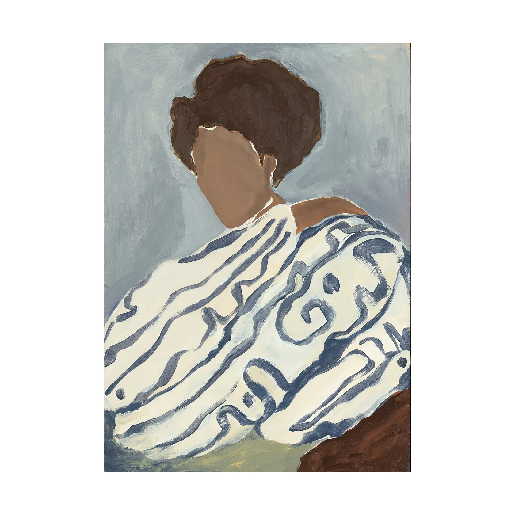 Paper Collective Poster Blue Curls cm