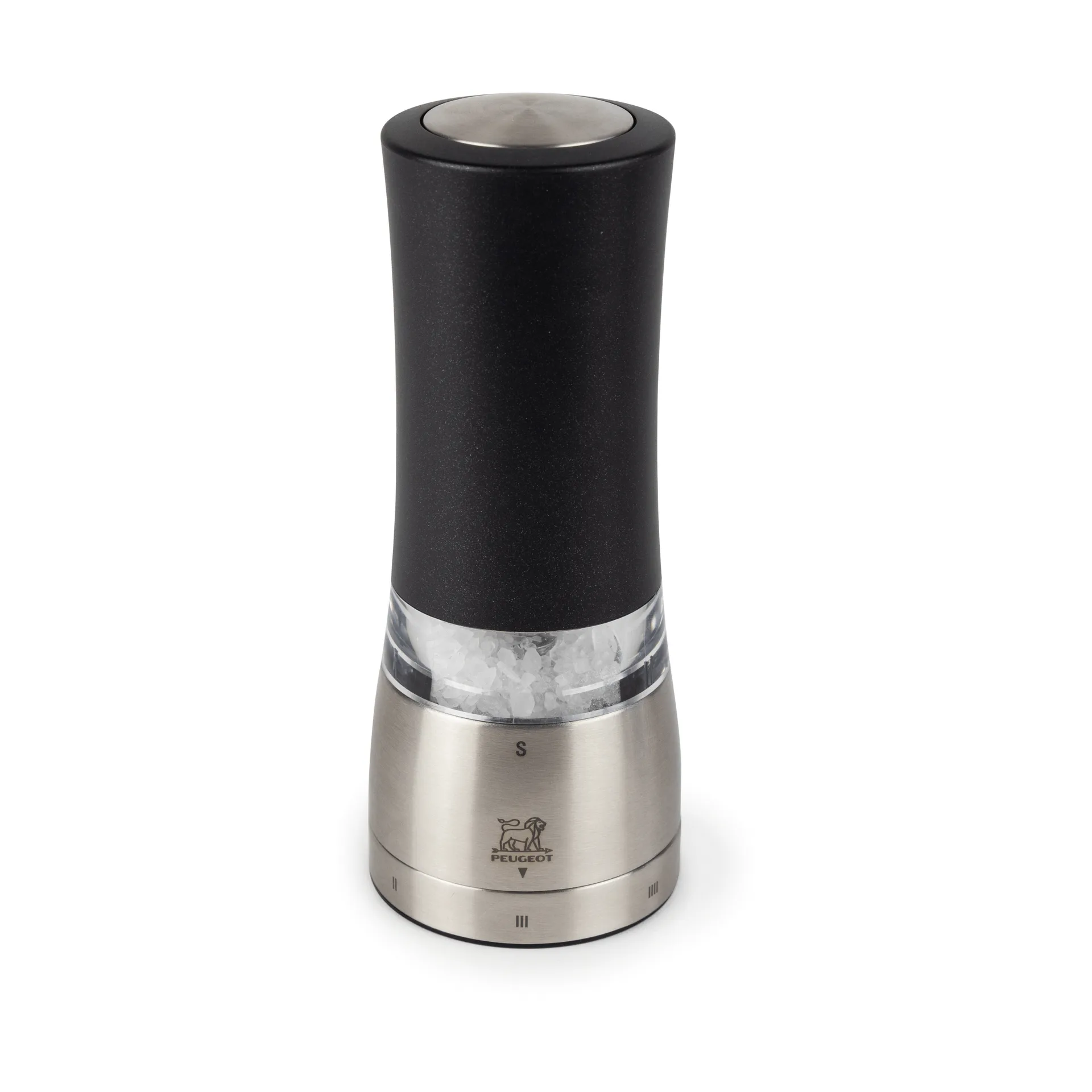 Peugeot Daman elektrisk saltkværn 16 cm Sort