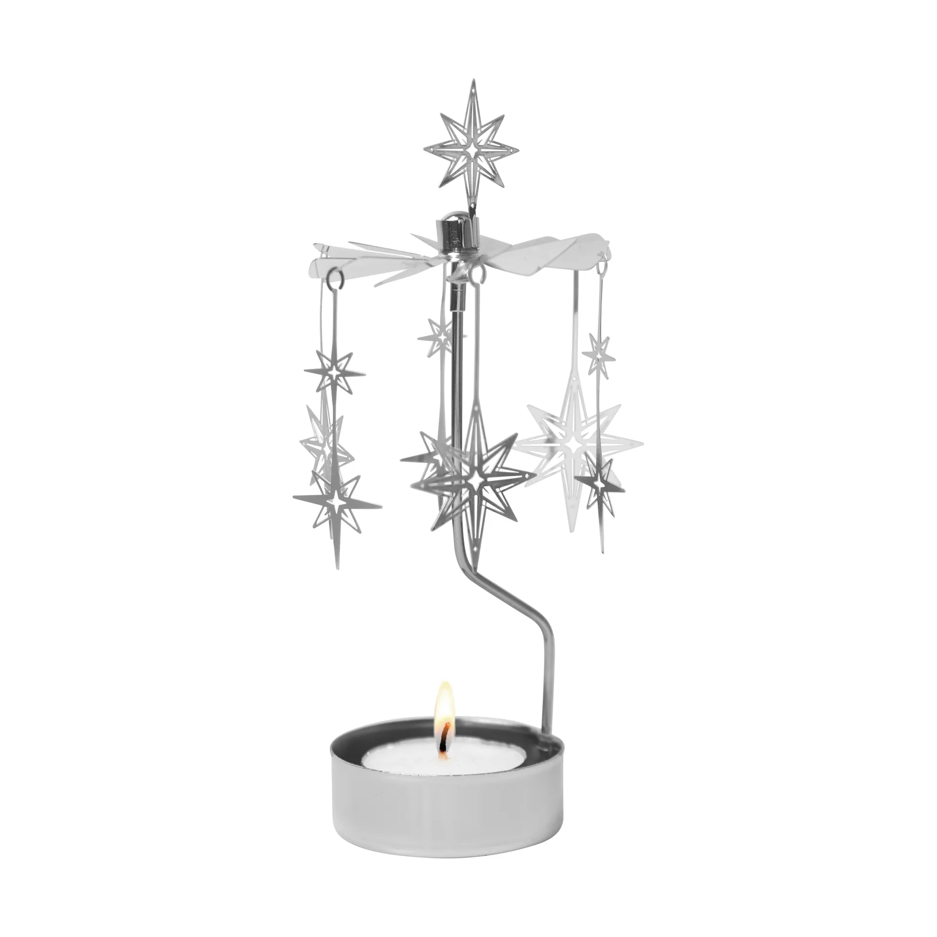 Pluto Design Carillon d'anges Northern Star Argent