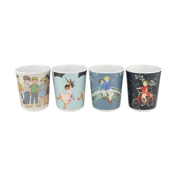 Astrid Lindgren samlarkoppar 15 cl 4-pack, Multi