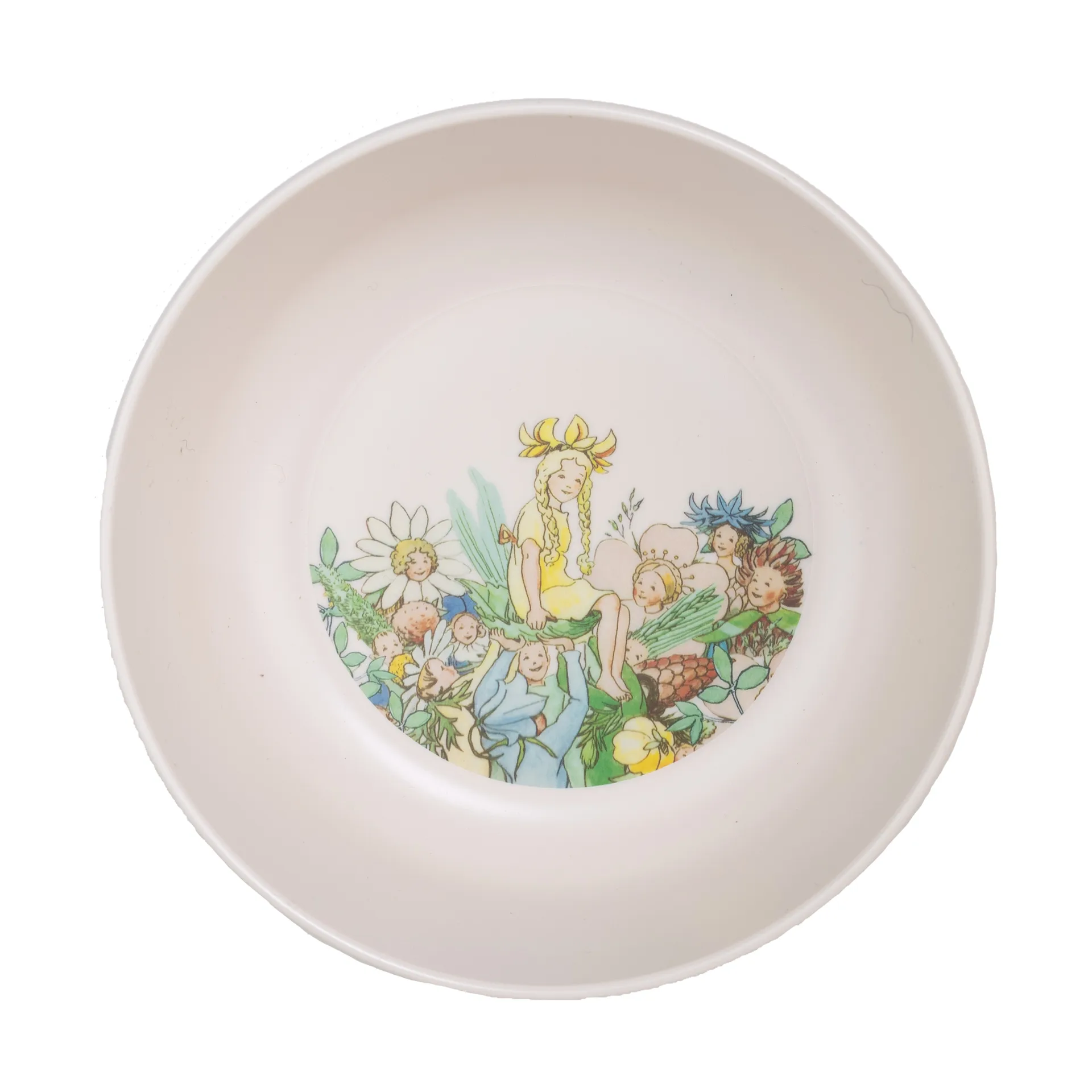 Rätt Start Elsa Beskow Blomsterfesten skål Ø14,5 cm Hvid