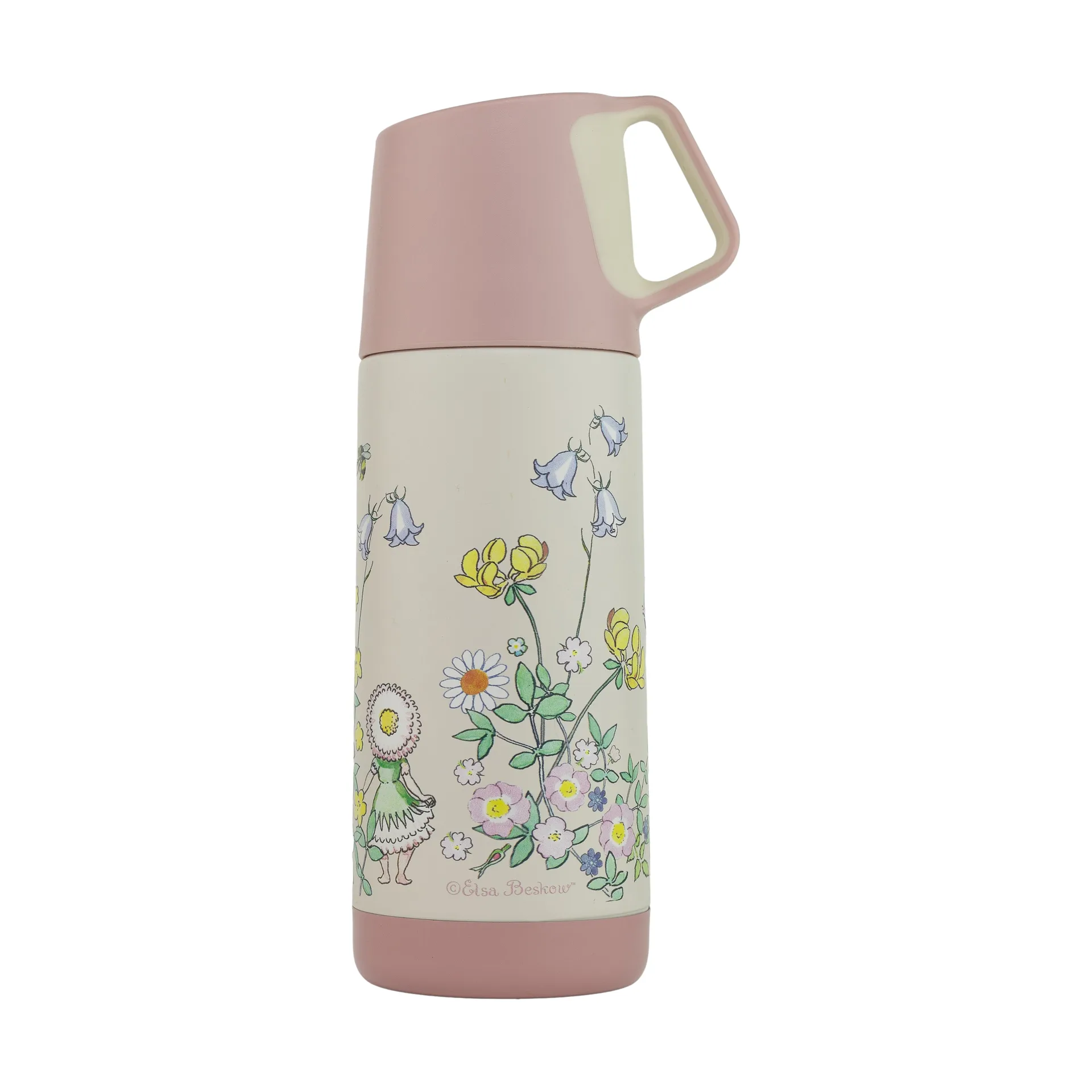 Rätt Start Elsa Beskow Blomsterfesten termokande 35 cl Hvid