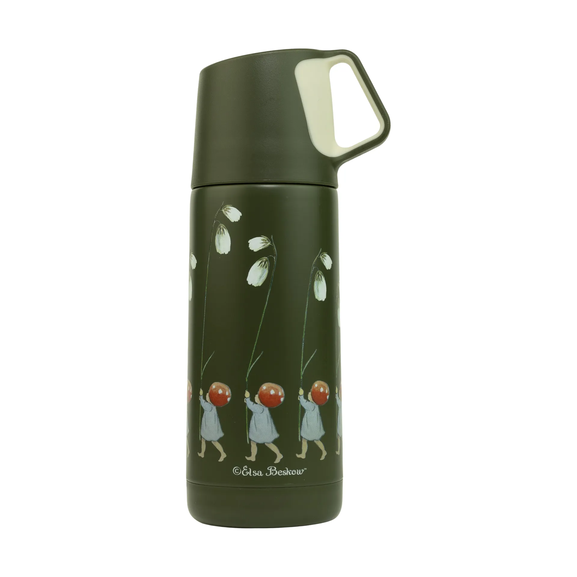 Rätt Start Elsa Beskow Tomtebobarnen termokande 35 cl Grøn