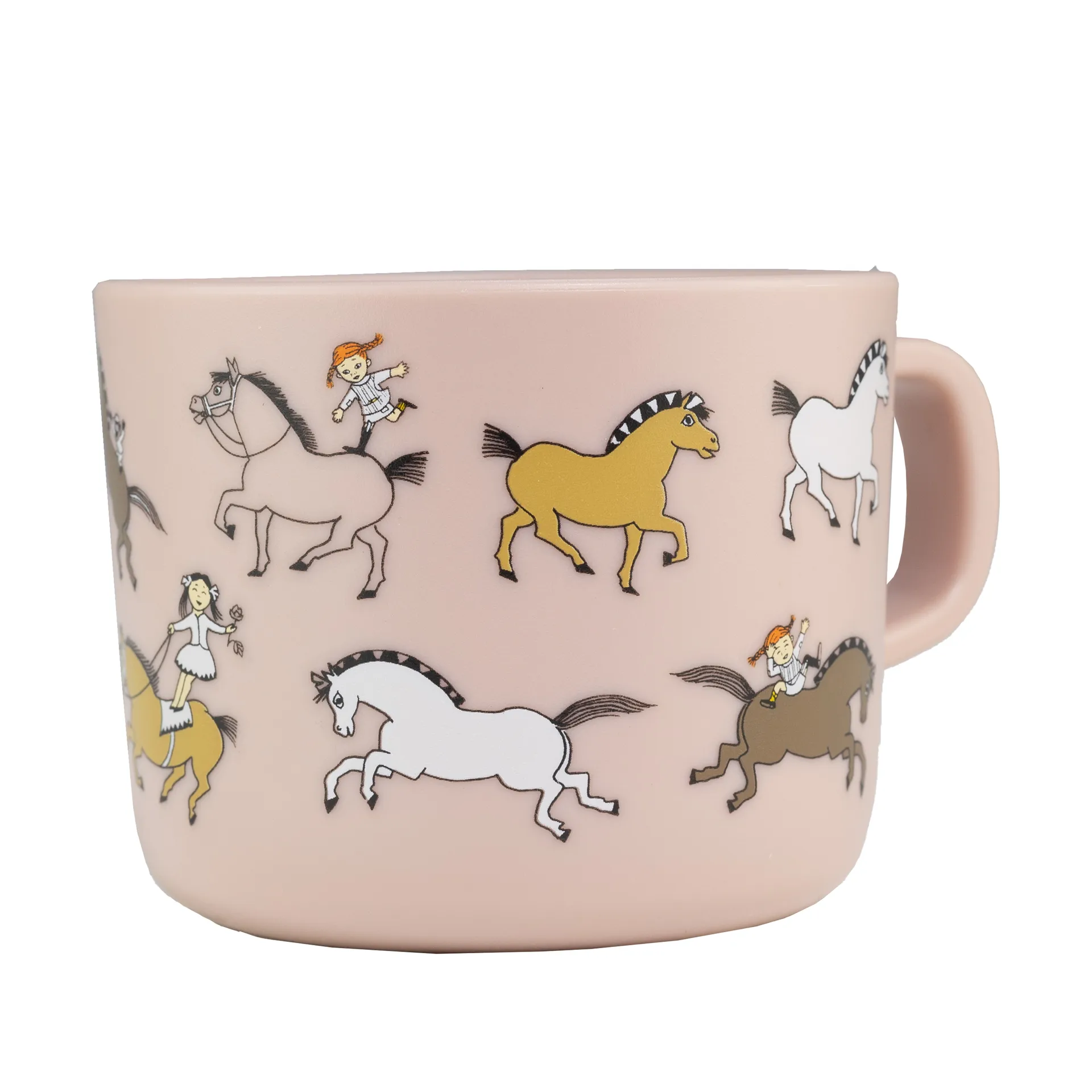 R&auml;tt Start Pippi Cirkus mugg 25 cl Rosa