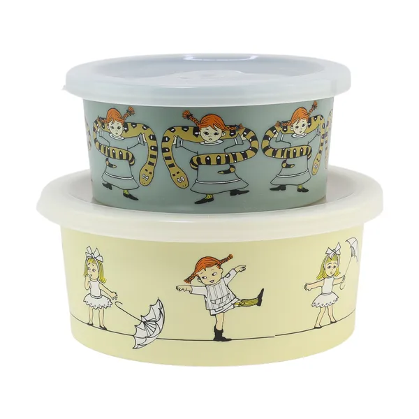 Pippi Cirkus snackbox 2-pack, Multi