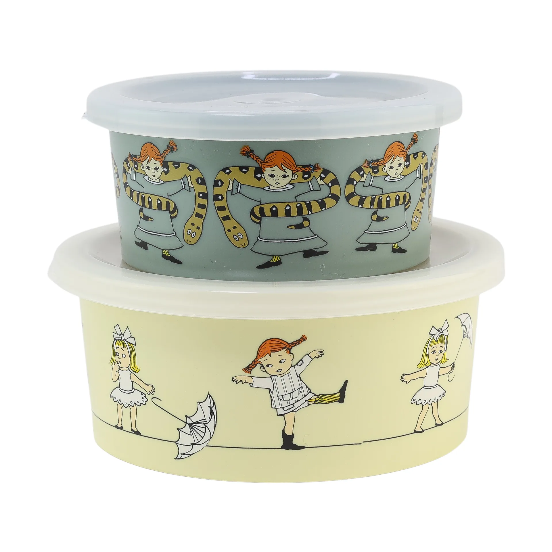 Rätt Start Pippi Cirkus Snackbox, lot de 2 Multicolore